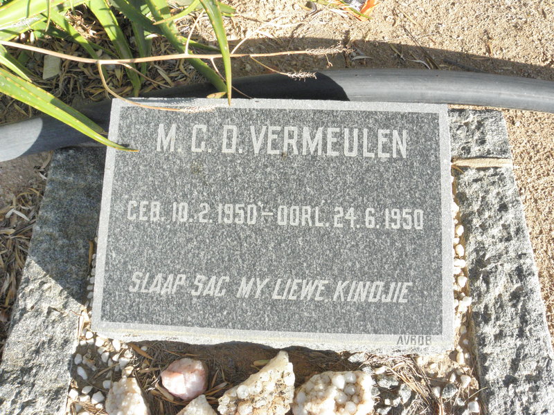 VERMEULEN M.C.D. 1950-1950