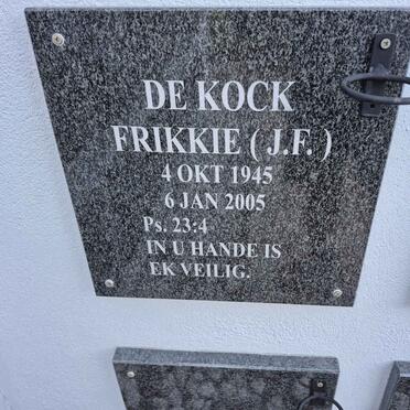 KOCK J.F., de 1945-2005