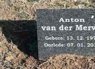 MERWE Anton, van der 1971-2019