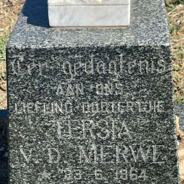 MERWE Tersia, v.d. 1964-1964