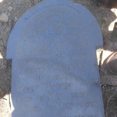 ROTHMANN Aletta Catrinna nee WINTER 1861-1937