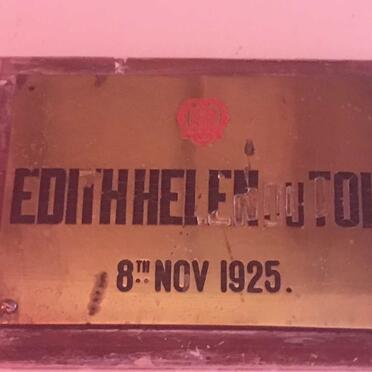 TOIT Edith Helen, du -1925