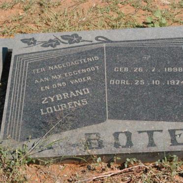 BOTES Zybrand Lourens 1898-1974