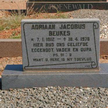 BEUKES Adriaan Jacobus 1912-1978