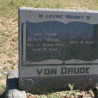 DRUDE Henry Molke, von -1945