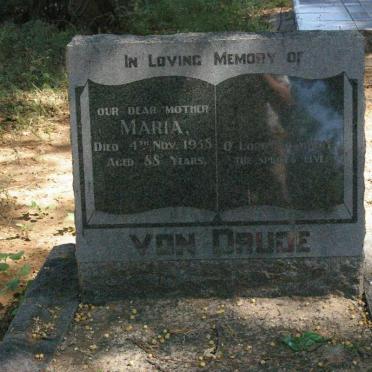 DRUDE Maria, von -1958