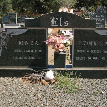 ELS John P.A. 1911-1984 &amp; Elizabeth G.P. 1920-1991