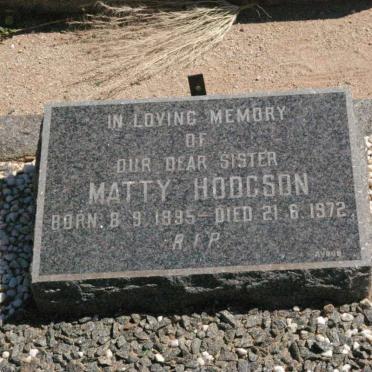 HODGSON Matty 1895-1972