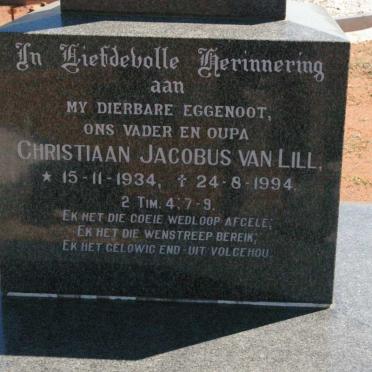 LILL Christiaan Jacobus, van 1934-1994