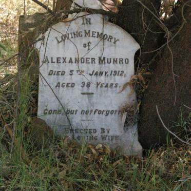 MUNRO Alexander -1912