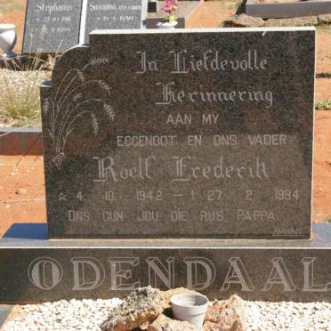 ODENDAAL Roelf Frederik 1942-1994