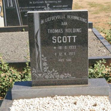 SCOTT Thomas Holding 1933-1977