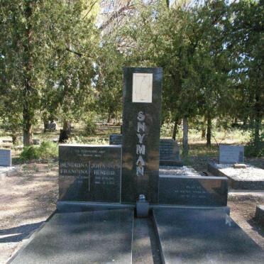 SNYMAN Johannes Hendrik 1903-1970 &amp; Hendrina Francina VENTER 1909-1970