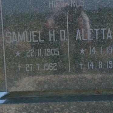 WALTERS Samuel H.D. 1905-1962 &amp; Aletta G. 1909-1993
