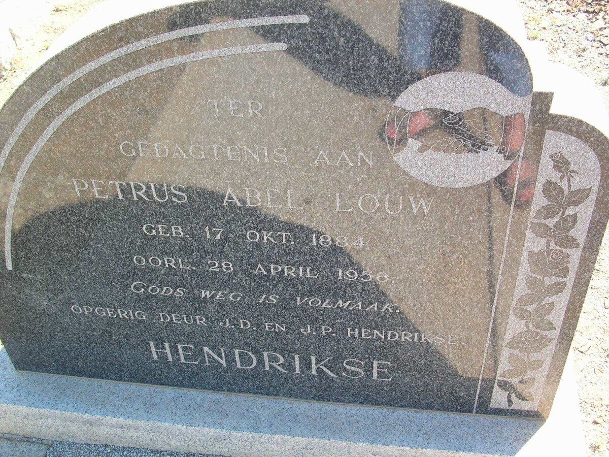 HENDRIKSE Petrus Abel Louw 1884-1958