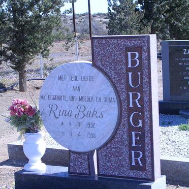 BURGER Rina 1932-1998