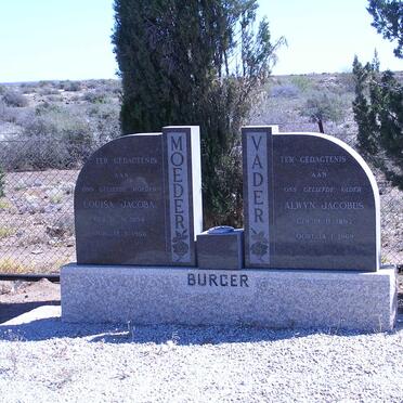 BURGER Alwyn Jacobus 1897-1969 &amp; Louisa Jacoba 1898-1966