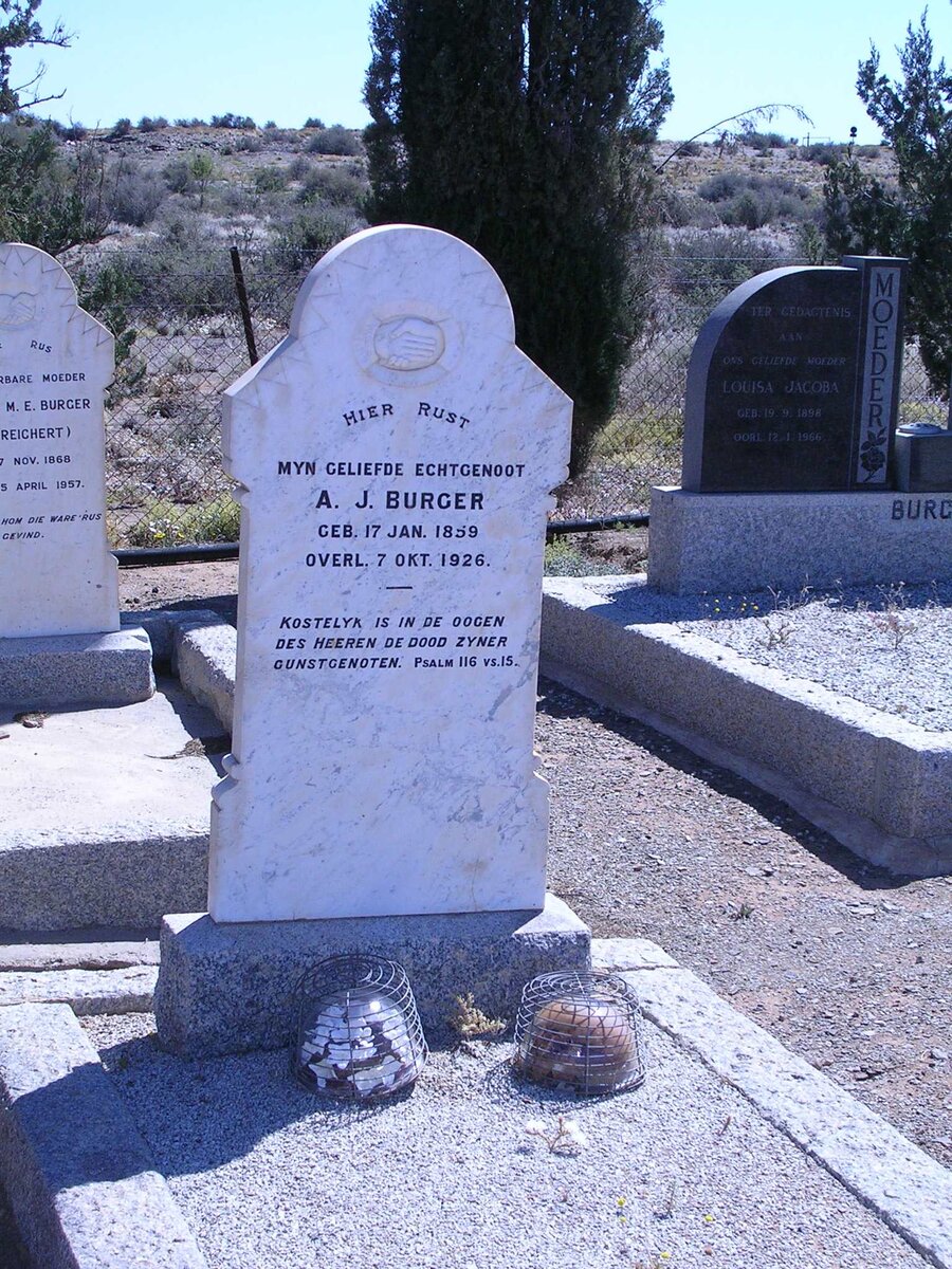 BURGER A.J. 1859-1926