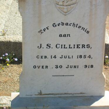 CILLIERS J.S. 1854-1918