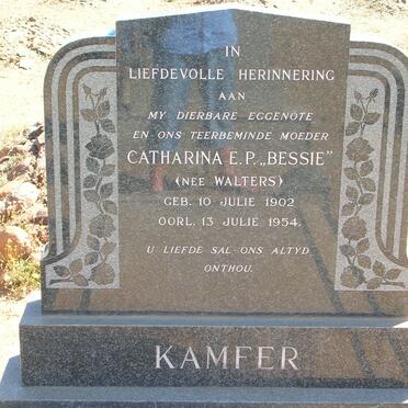 KAMFER Catharina E.P. nee WALTERS 1902-1954