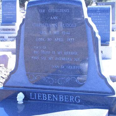 LIEBENBERG Christiaan Rudolf 1942-1977