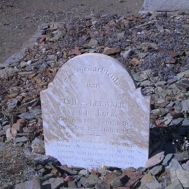 LEEWNER D.H.S. nee  DE KOCK 1838-1885