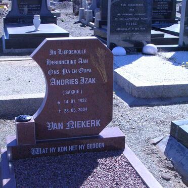 NIEKERK Andries Izak, van 1932-2004