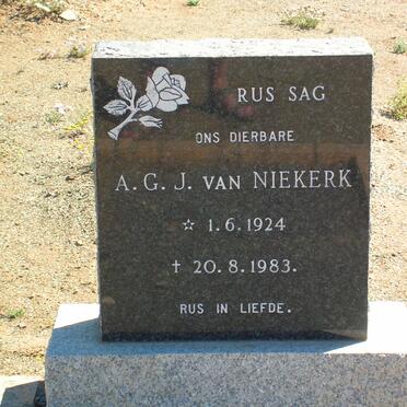 NIEKERK A.G.J., van 1924-1983