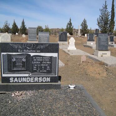 SAUNDERSON Thomas Johannes ? &amp; Louisa Jacoba VAN ROOYEN 1916-1975