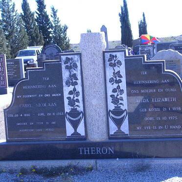 THERON Carel Nicolaas 1896-1963 &amp; Alida Elizabeth KOTZE 1896-1975