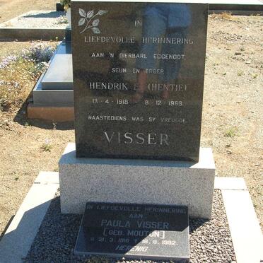 VISSER Hendrik E.1918-1969 &amp; Paula MOUTON 1916-1992