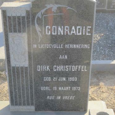 CONRADIE Dirk Christoffel 1903-1973
