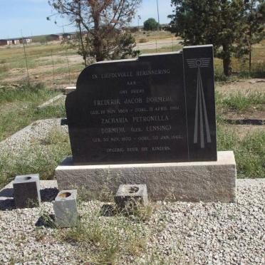 DORMEHL Frederik Jacob 1869-1961 &amp; Zacharia Petronella LENSING 1870-1966