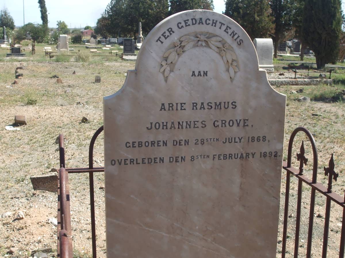 GROVE Arie Rasmus Johannes 1868-1892