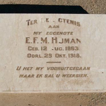 HUMAN E.F.M. 1863-1918