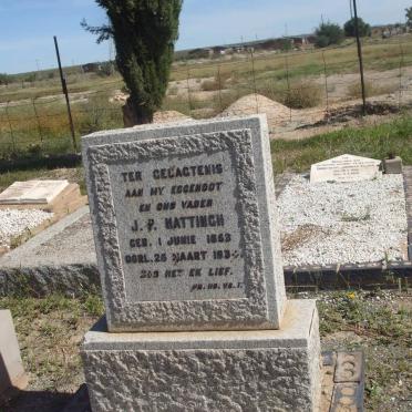 HATTINGH J.P. 1853-193?