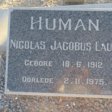 HUMAN Nicolas Jacobus Lauw 1912-1975