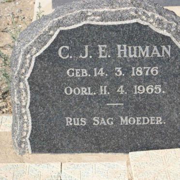 HUMAN C.J.E. 1876-1965