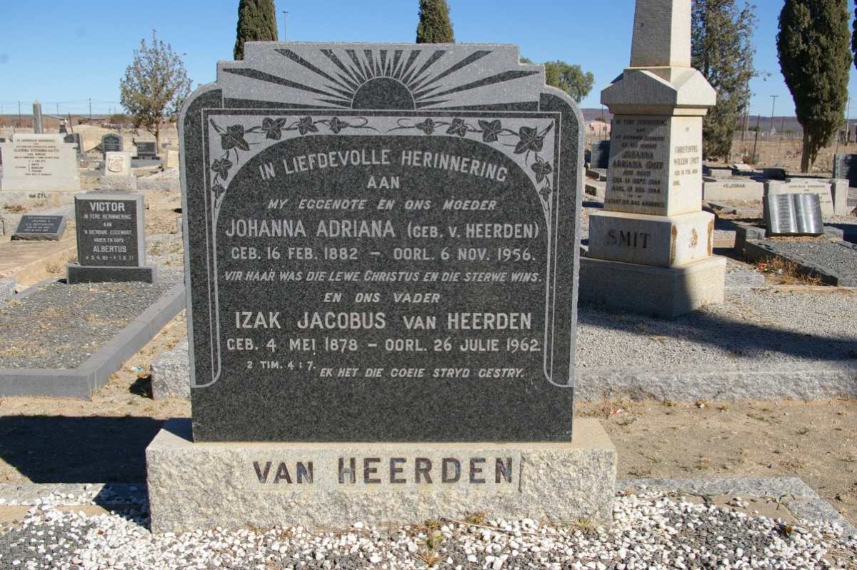 HEERDEN Izak Jacobus, van 1878-1962 &amp; Johanna Adriana VAN HEERDEN 1882-1956