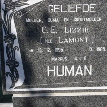 HUMAN C.E. nee LAMONT 1895-1985