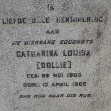 HUMAN Catharina Louisa 1903-1962