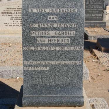 HEERDEN Petrus Gabriel, van -1943