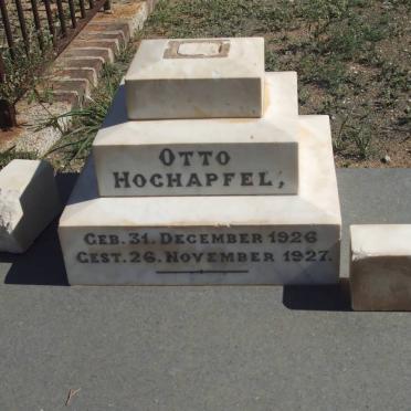 HOCHAPFEL Otto 1926-1927