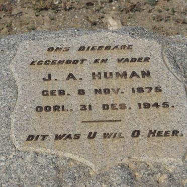 HUMAN J.A. 1875-1945