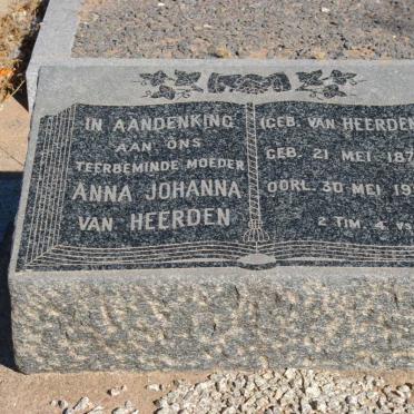 HEERDEN Anna Johanna, van 1873-1952