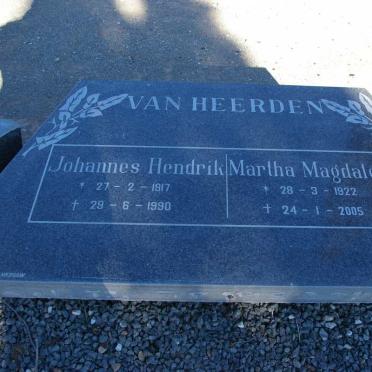HEERDEN Johannes Hendrik, van 1917-1990 &amp; Martha Magdalena 1922-2005