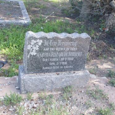 HERBERT Martha Elizabeth nee VISSER 1885-1946