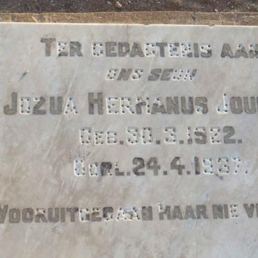 JOUBERT Jozua Hermanus 1922-1937