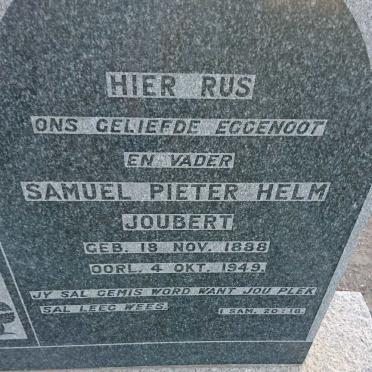 JOUBERT Samuel Pieter Helm 1888-1949