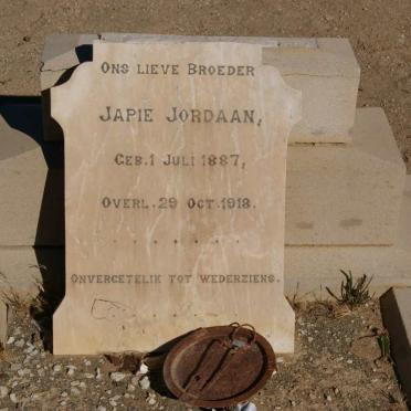 JORDAAN Japie 1887-1918